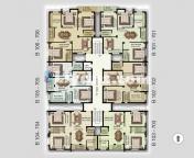 Floor Plan of 2 Bhk Flat For Sale- Royal Manor